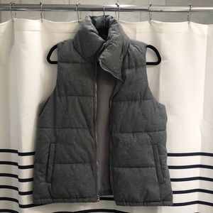 Old Navy grey winter zip-up vest